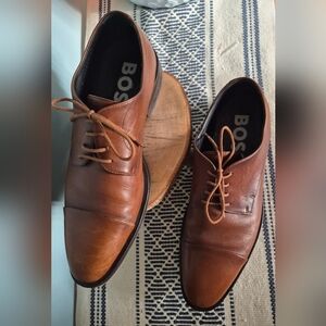 Boss Derby stitching-detail Brown Cognac 8